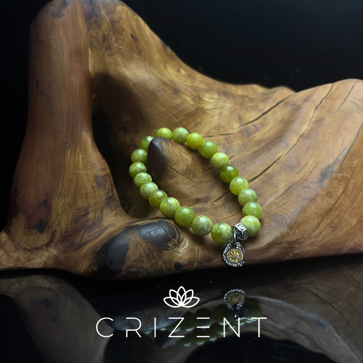 Xiuyu Jade Round Bracelet — 10mm jade beads